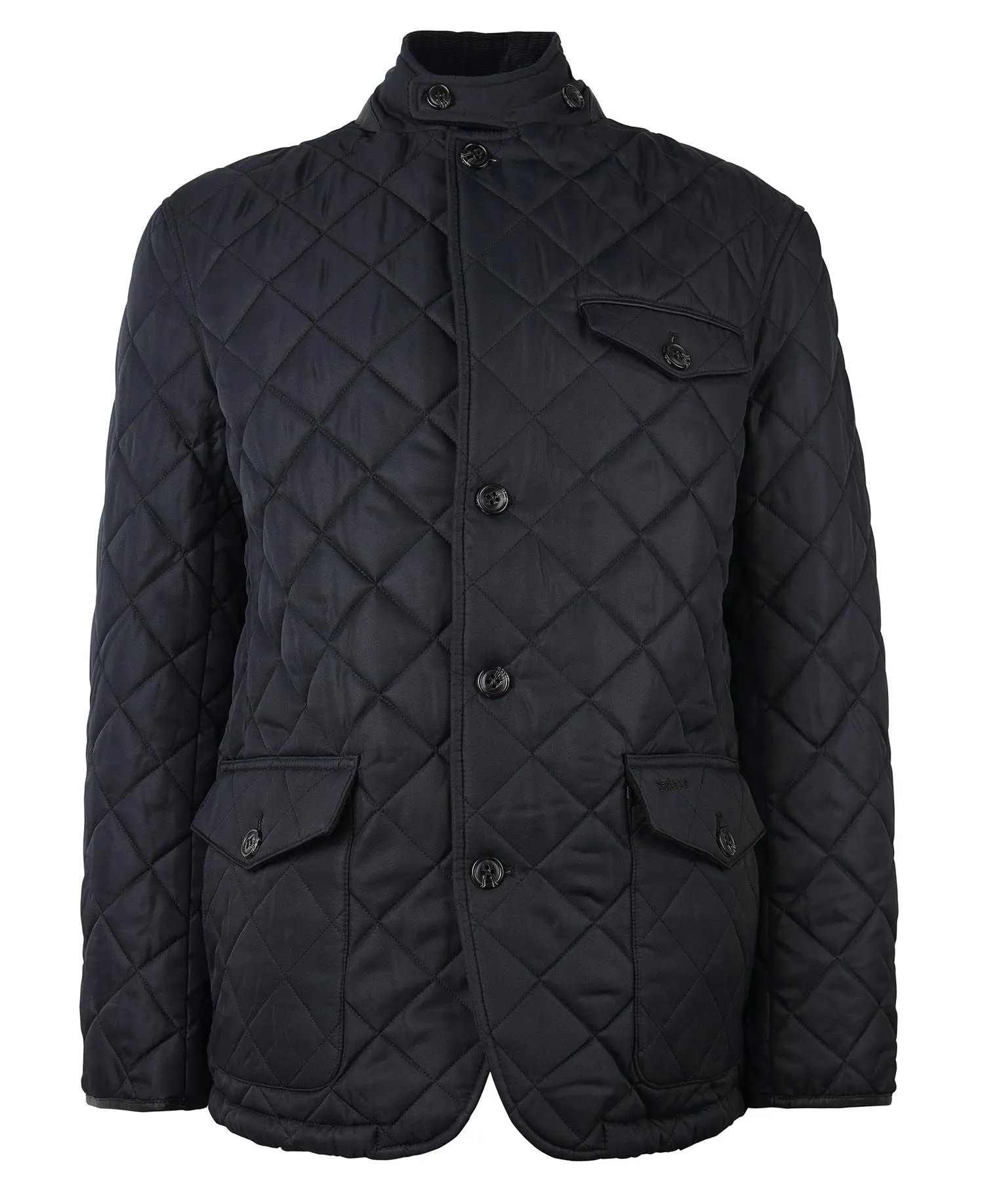 Barbour quilted jacket black Horton