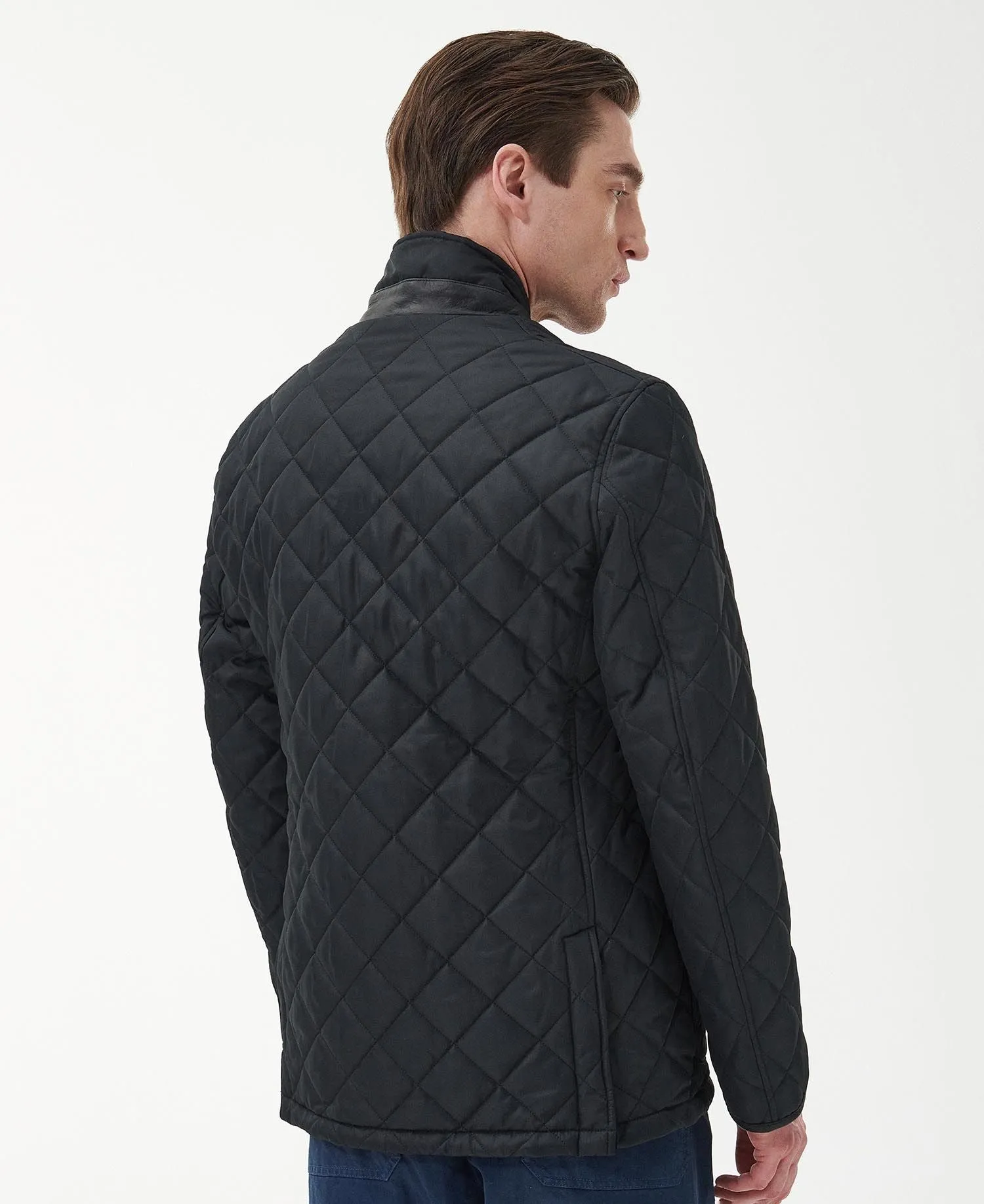 Barbour quilted jacket black Horton