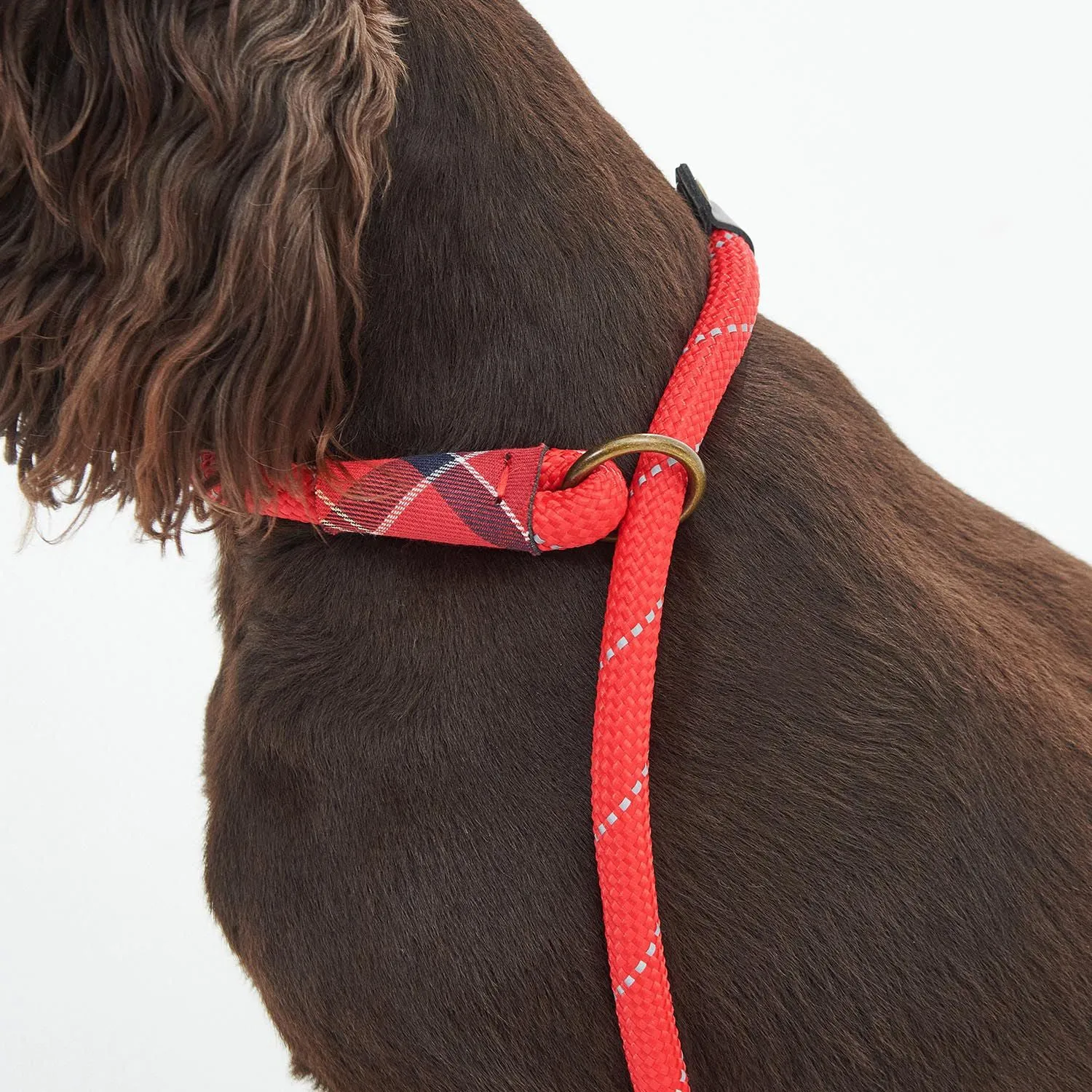 Barbour Red Reflective Slip Dog Lead