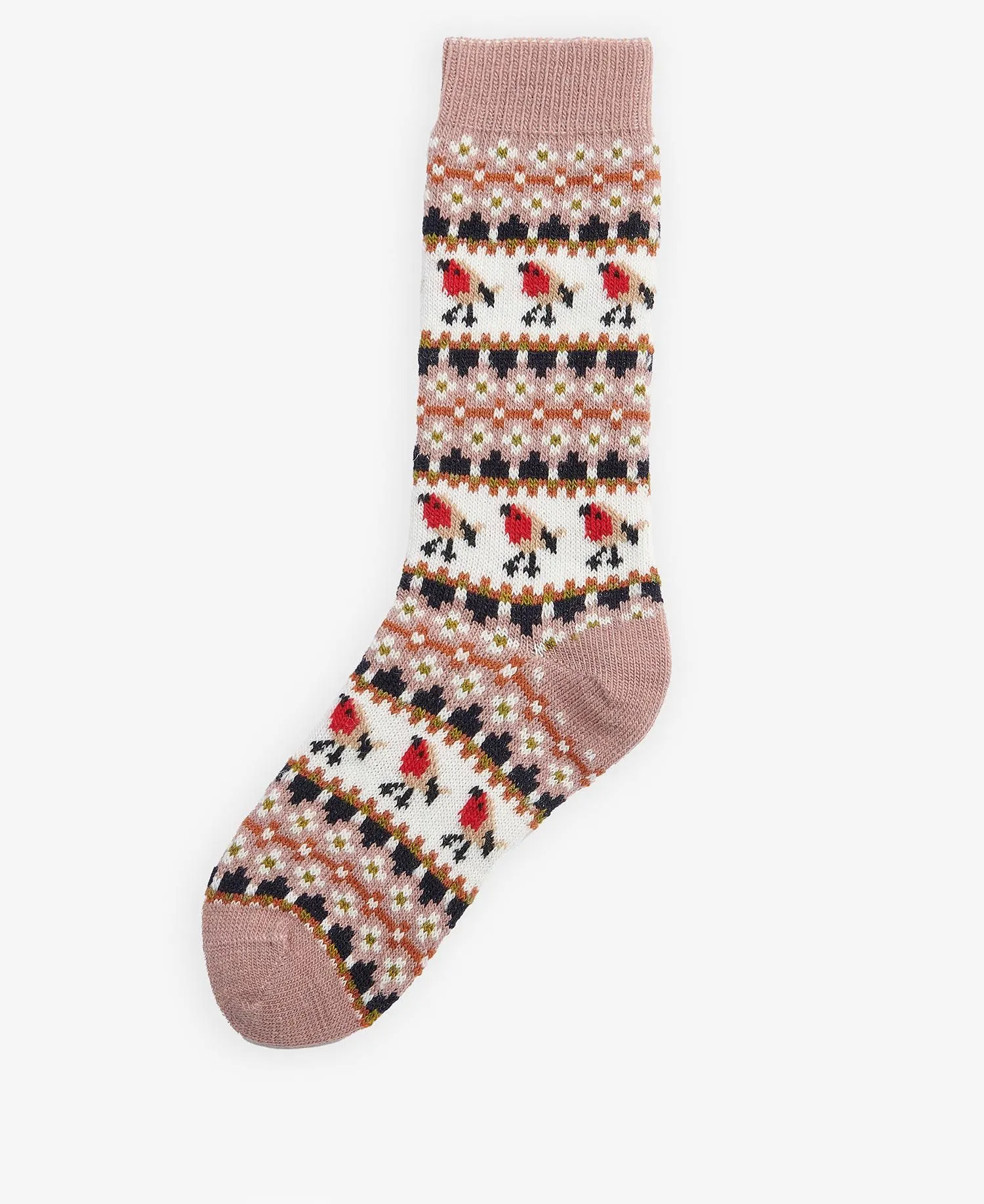 Barbour Robin Fair Isle Sock - Google SEO friendly result: Barbour Fair Isle Socks - Robin design