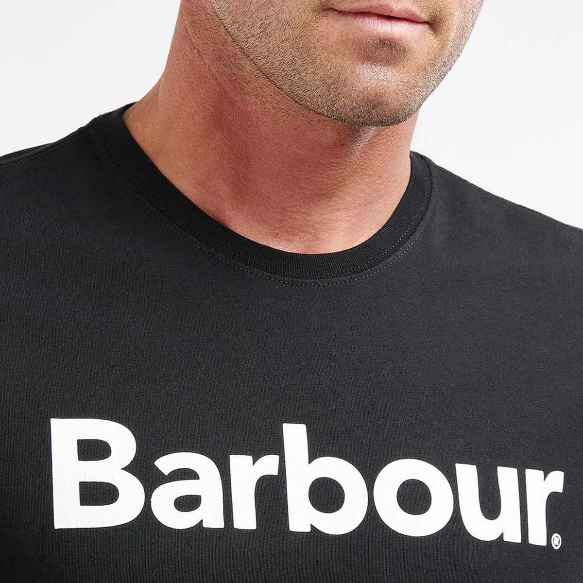 Barbour T-Shirt with Black Logo