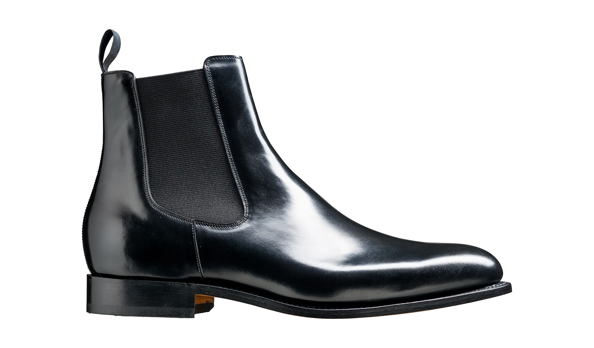 Barker Bedale Chelsea Boot, Hi Shine Black