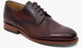 Barker Trent Derby Brogue Shoe - Burgundy Calf Burnished