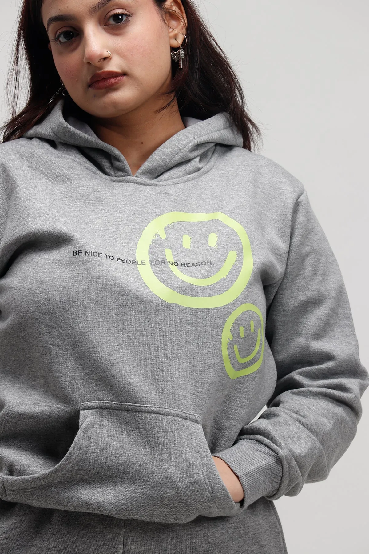 Be nice to people Grey Hoodie