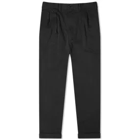 Beams Plus 2 Pleat Twill TrouserBlack