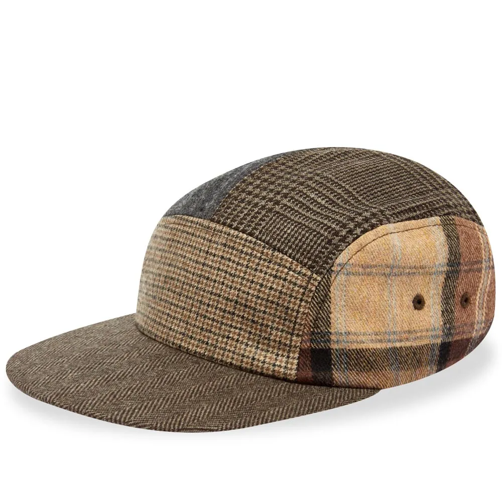 Beams Plus 5 Panel Multi Pattern CapBrown