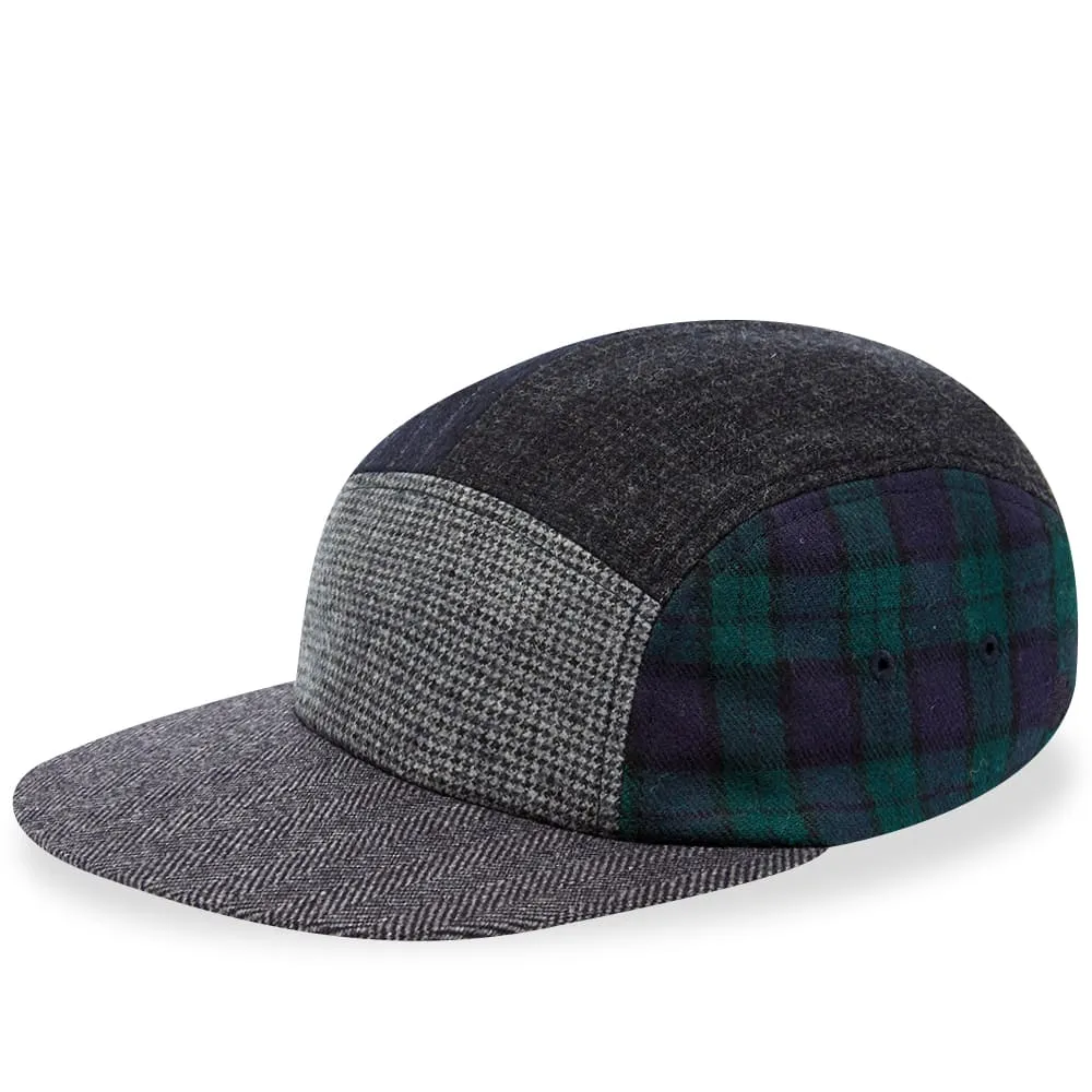 Beams Plus 5 Panel Multi Pattern CapNavy