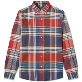 Beams Plus Big Check Shaggy ShirtRed