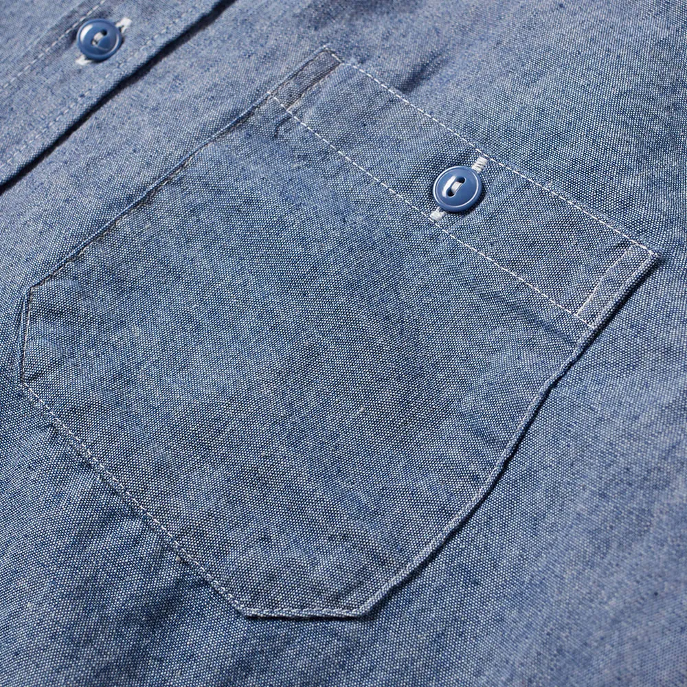 Beams Plus Chambray USN Work ShirtBlue