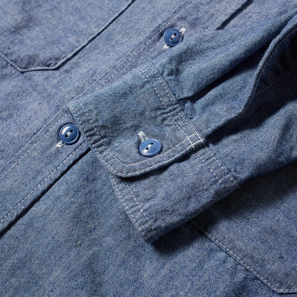 Beams Plus Chambray USN Work ShirtBlue