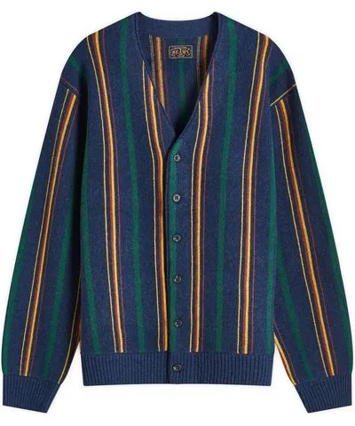 BEAMS PLUS Men's Stripe Cardigan