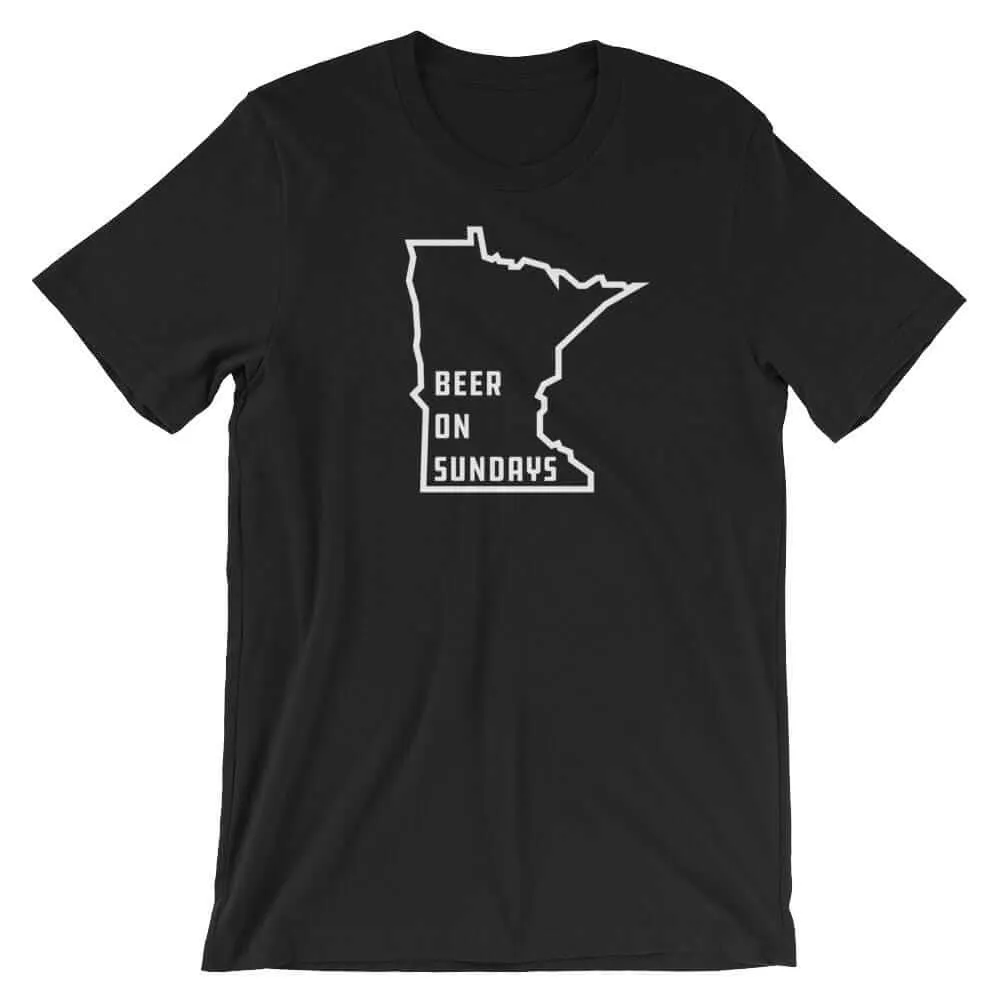 Beer on Sundays T-Shirt for Men and Unisex.