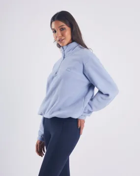 Birdie Fleece Half Zip - Dusky Blue