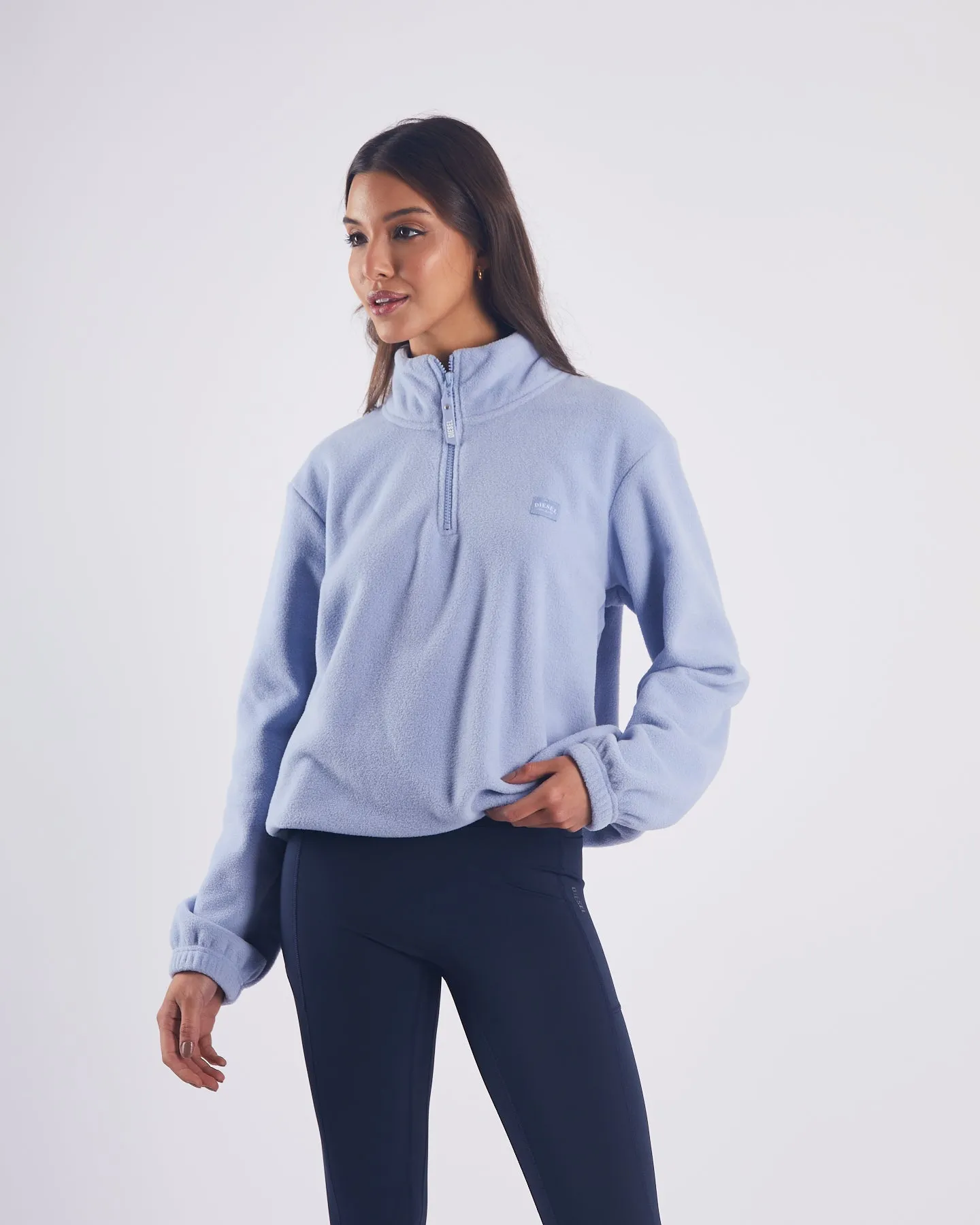 Birdie Fleece Half Zip - Dusky Blue