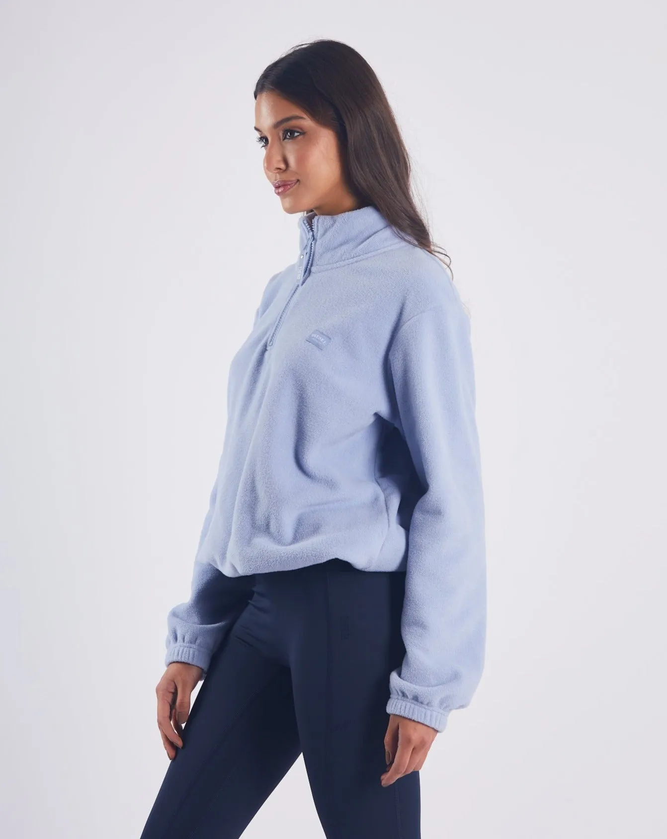 Birdie Fleece Half Zip - Dusky Blue