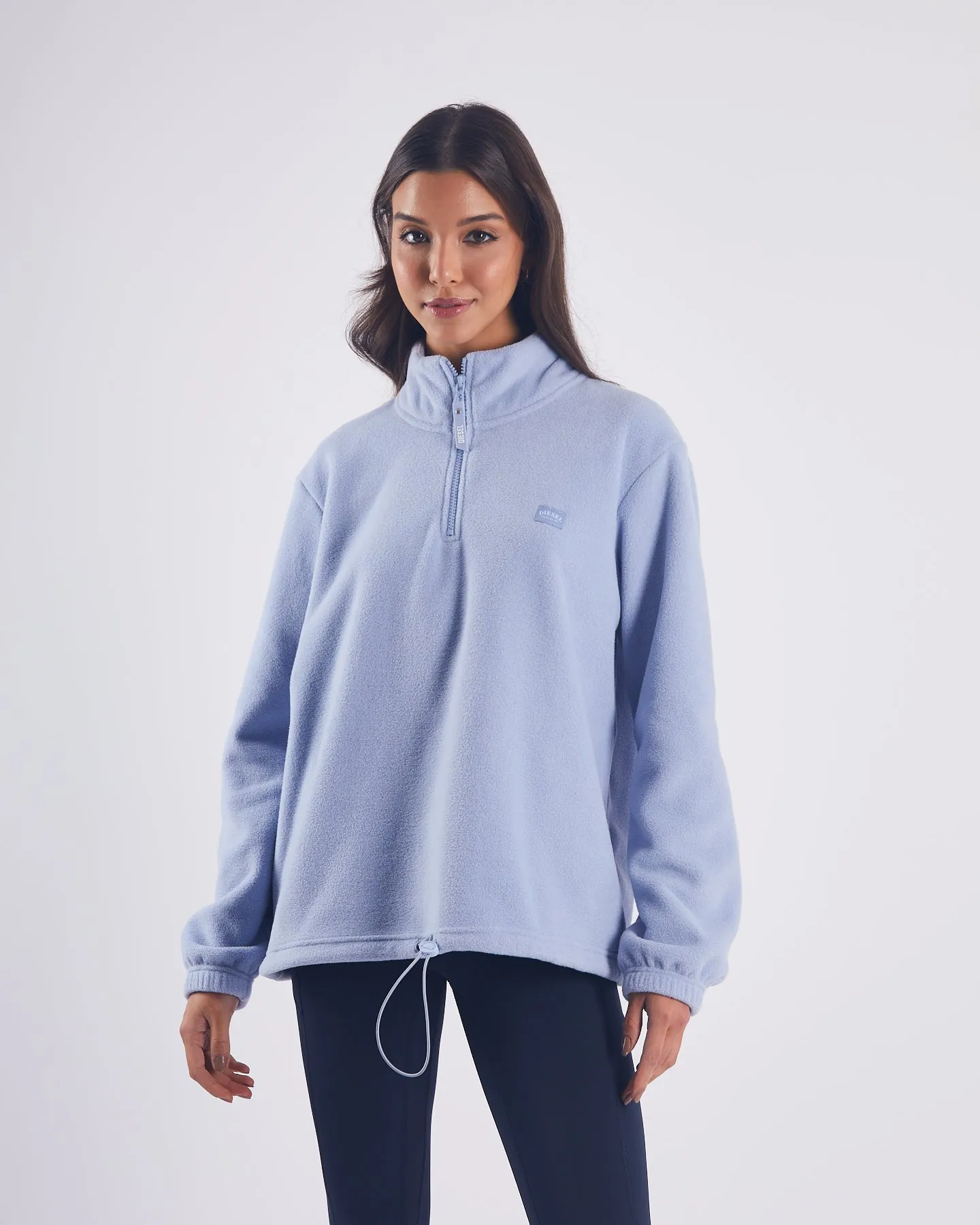 Birdie Fleece Half Zip - Dusky Blue