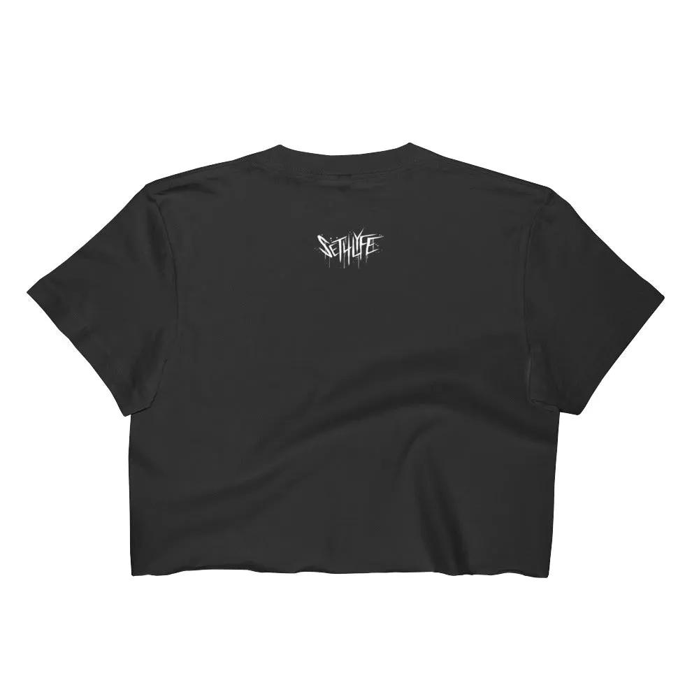 Black Moth Crop Tee