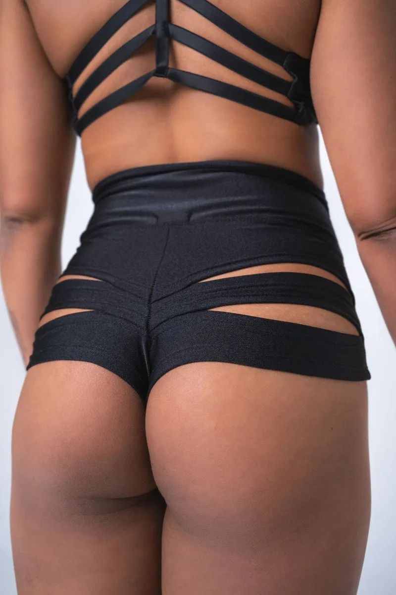 Black Sorte Scandal Hot Pants