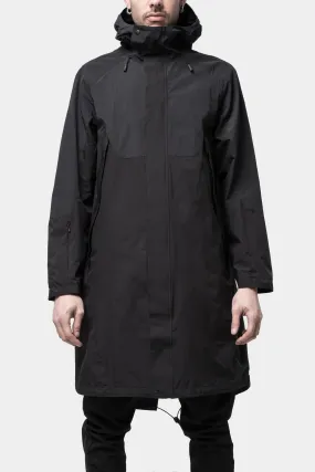 Black tech parka.