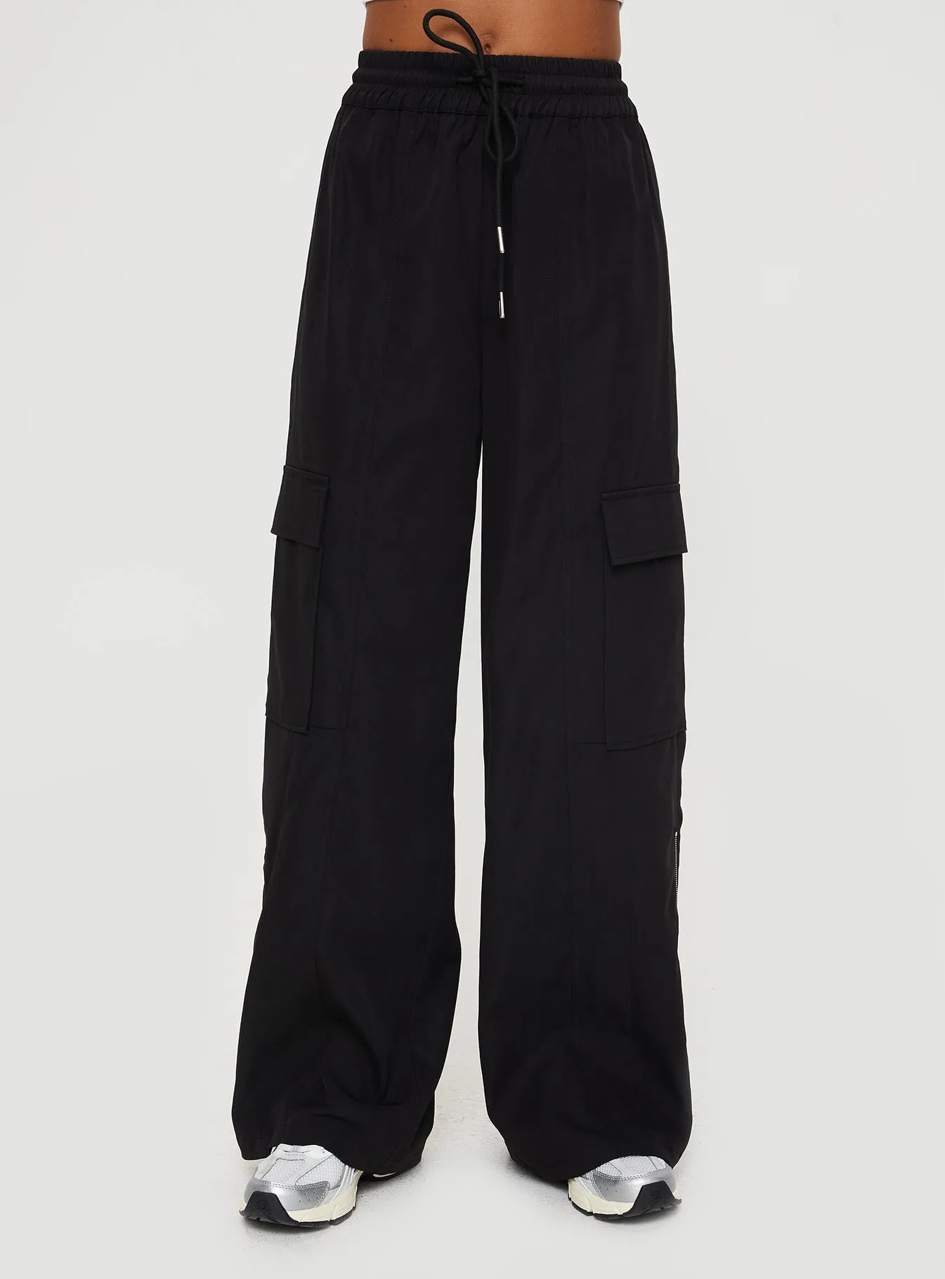 Black Washed Presson Cargo Pants