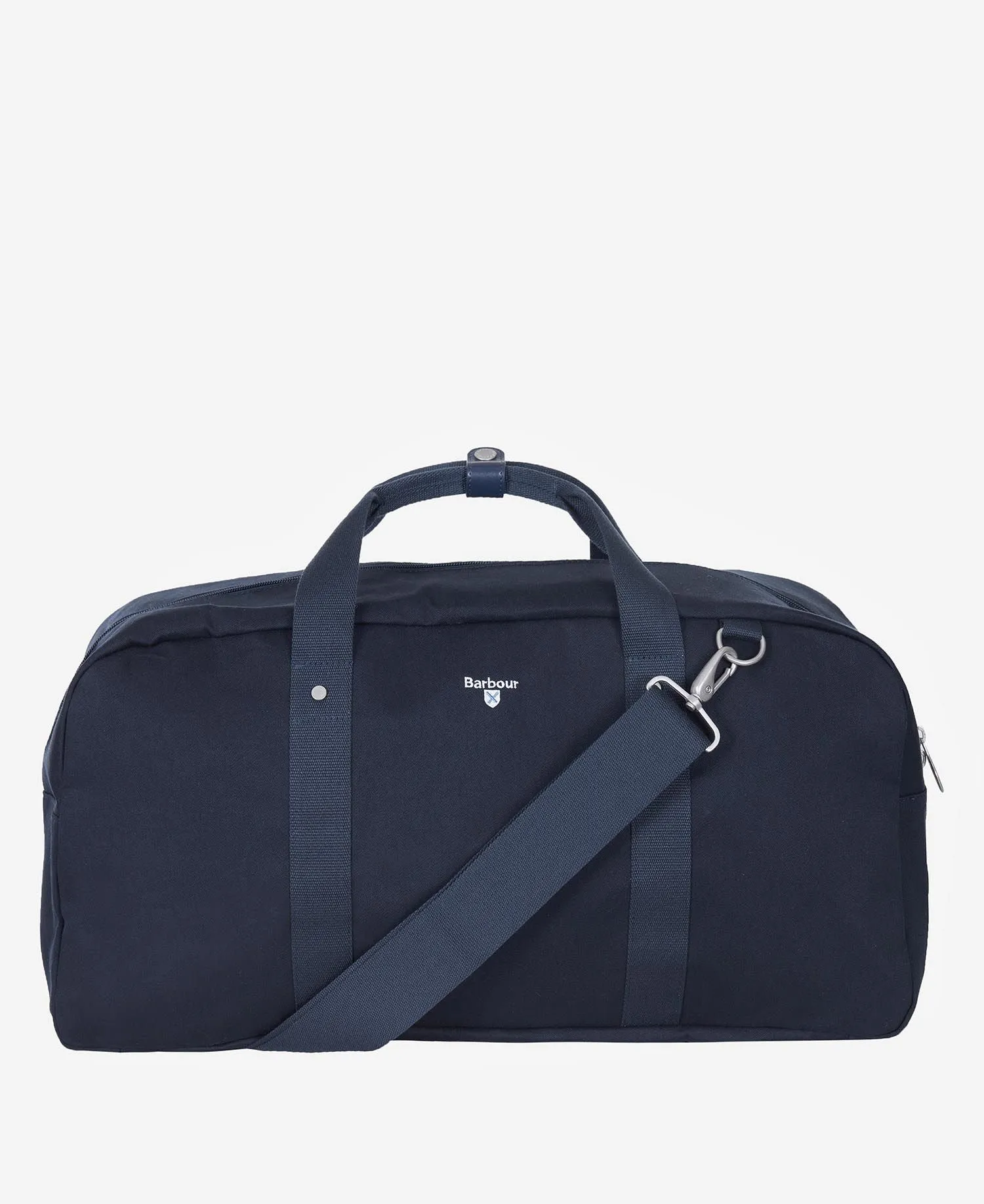 Blue Barbour duffle bag