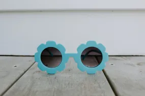 Blue Flower Toddler Sunglasses