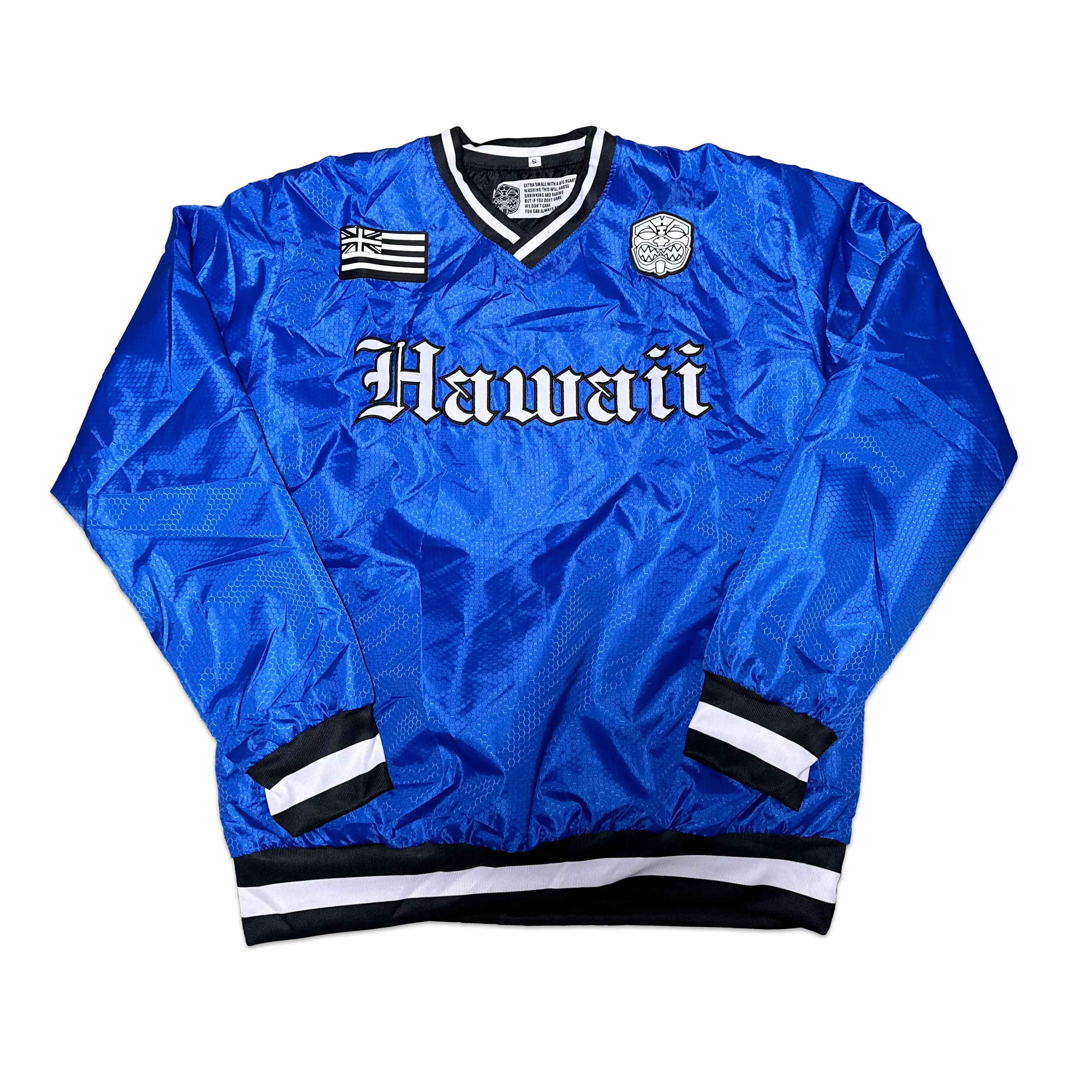 Blue heavyweight sports pullover