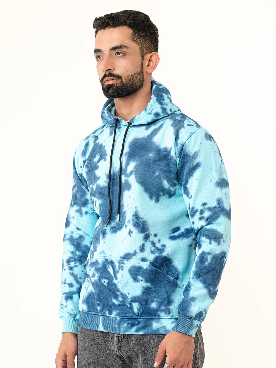 Blue Tie-Dye Hoodie