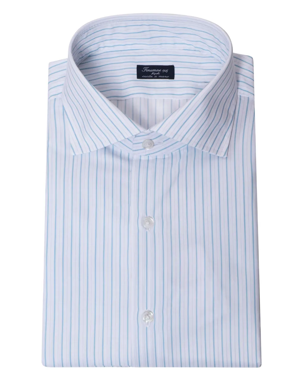 Blue White Striped Dress Shirt