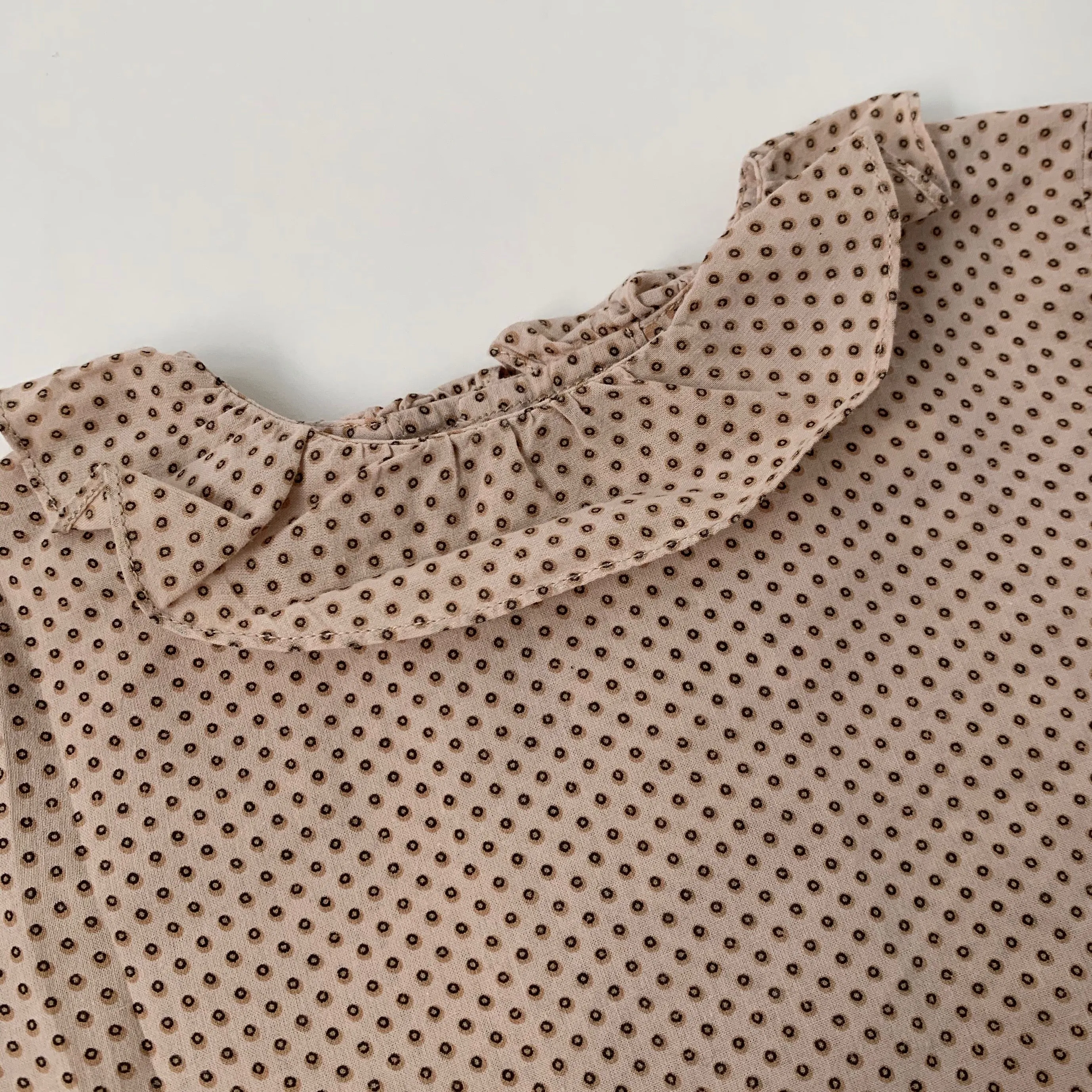 Bonpoint Polka Dot Blouse, Frill Collar, 2 Years