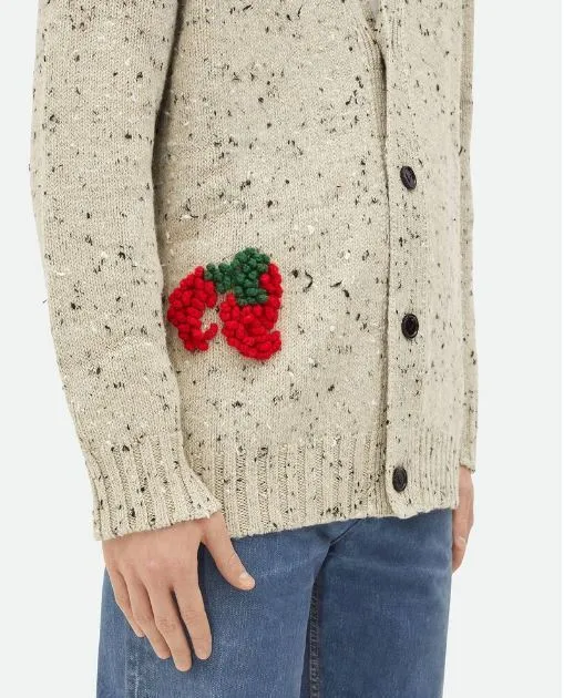 BOTTEGA VENETA | Linen cardigan with embroidery