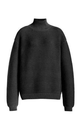 Brandon Maxwell Charlie Ribbed Knit Sweater