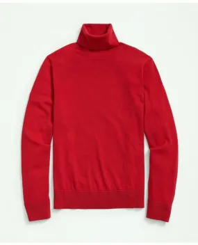 Brooks Brothers red merino wool turtleneck sweater