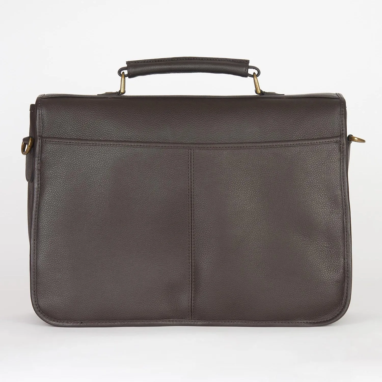 Brown Barbour leather briefcase