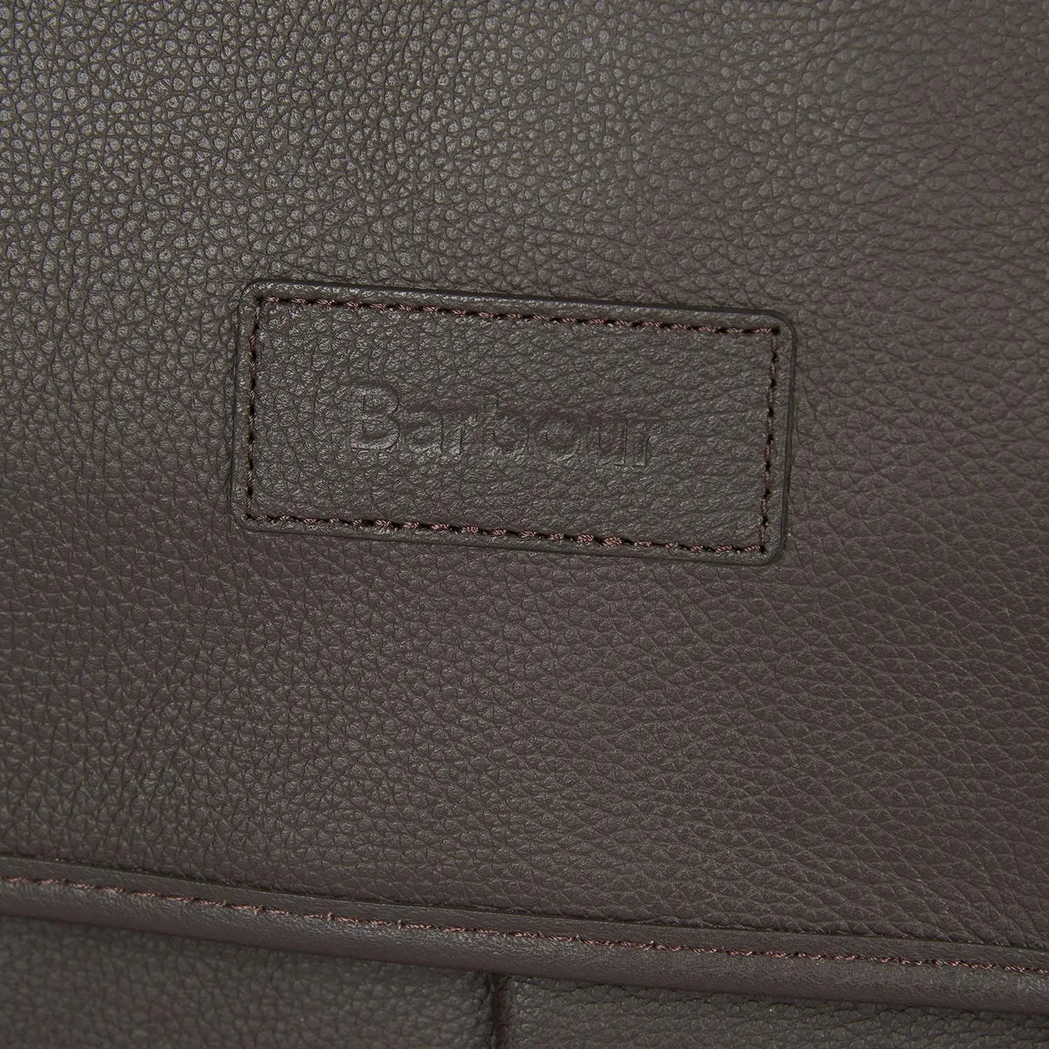 Brown Barbour leather briefcase