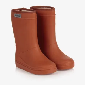 Brown Thermal Rain Boots