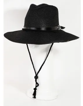 Buckle Strap Panama Hat