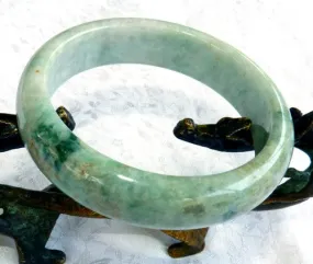 Burmese Jadeite Bangle Bracelet 56.5 mm - Daily Fascination, Unending Intrigue (BB2997)