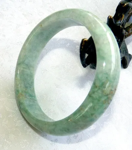 Burmese Jadeite Bangle Bracelet 56.5 mm - Daily Fascination, Unending Intrigue (BB2997)