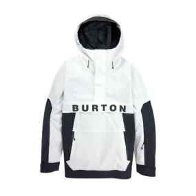 Burton 2024 Men's Frostner 2L Anorak Jacket - White/Black