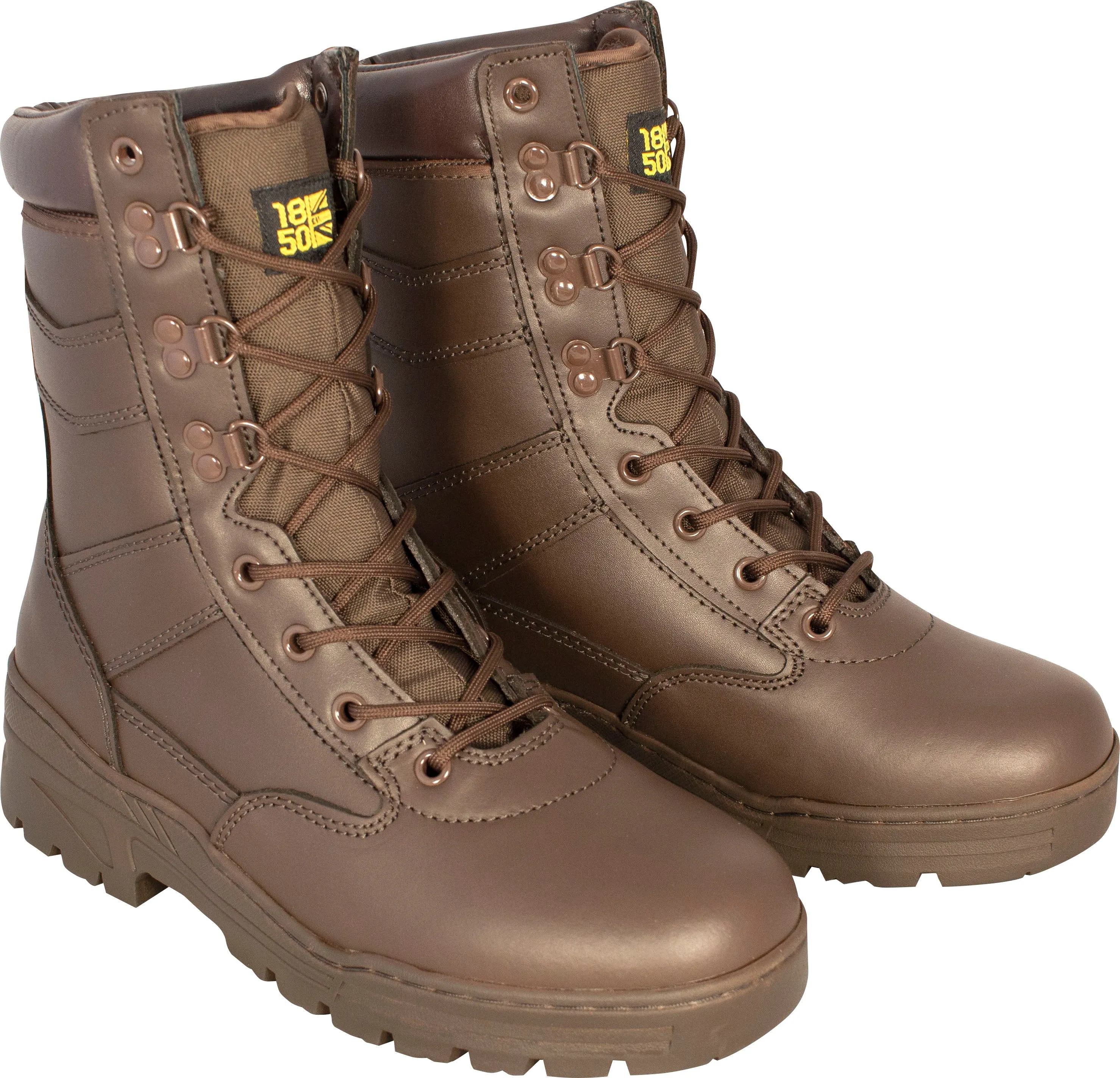 Cadet Leather Patrol Boot - Brown 1850