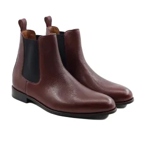 Camellia - Oxblood Pebble Grain Chelsea Boot Google SEO results: