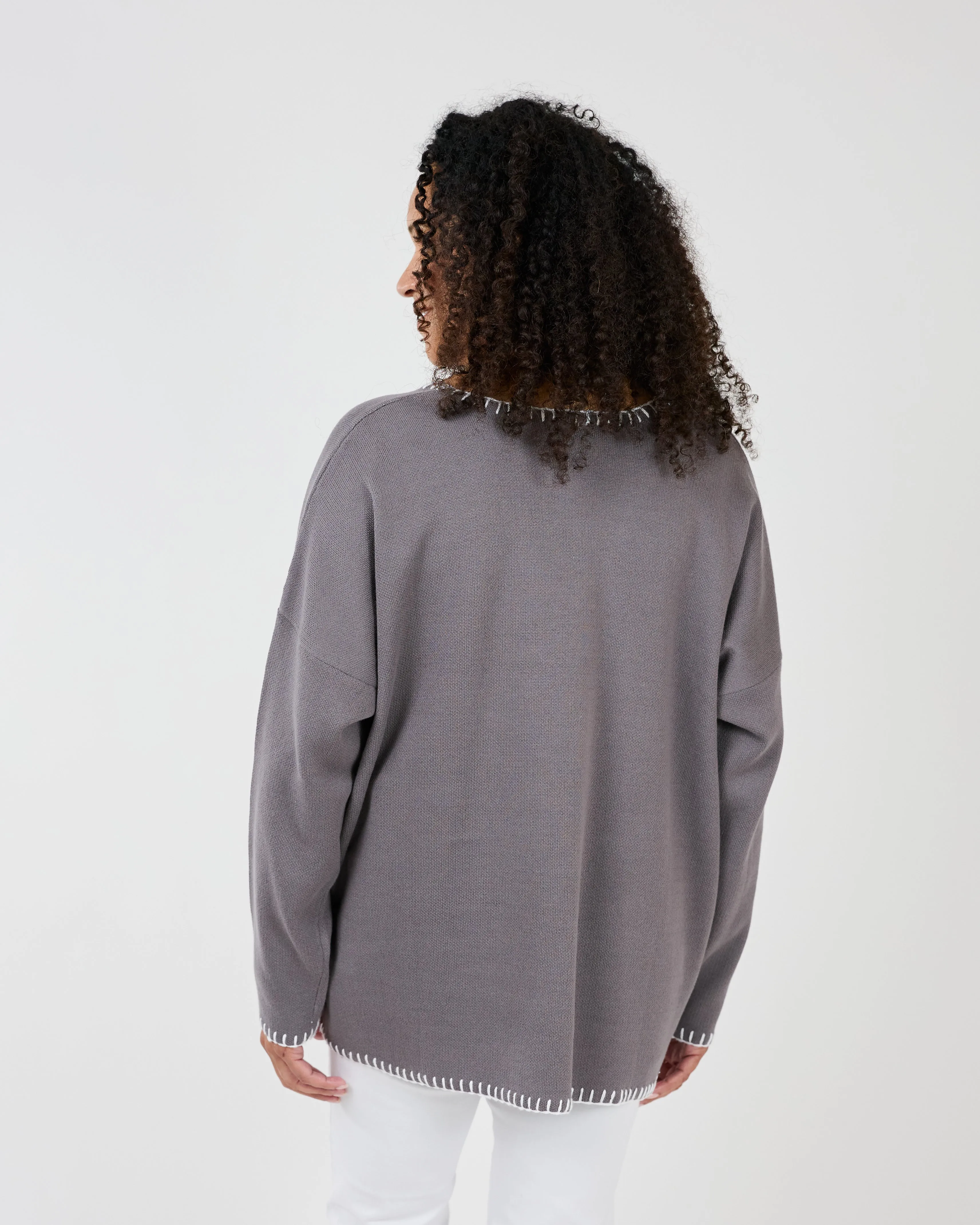 Cassie Taupe Pullover, One Size