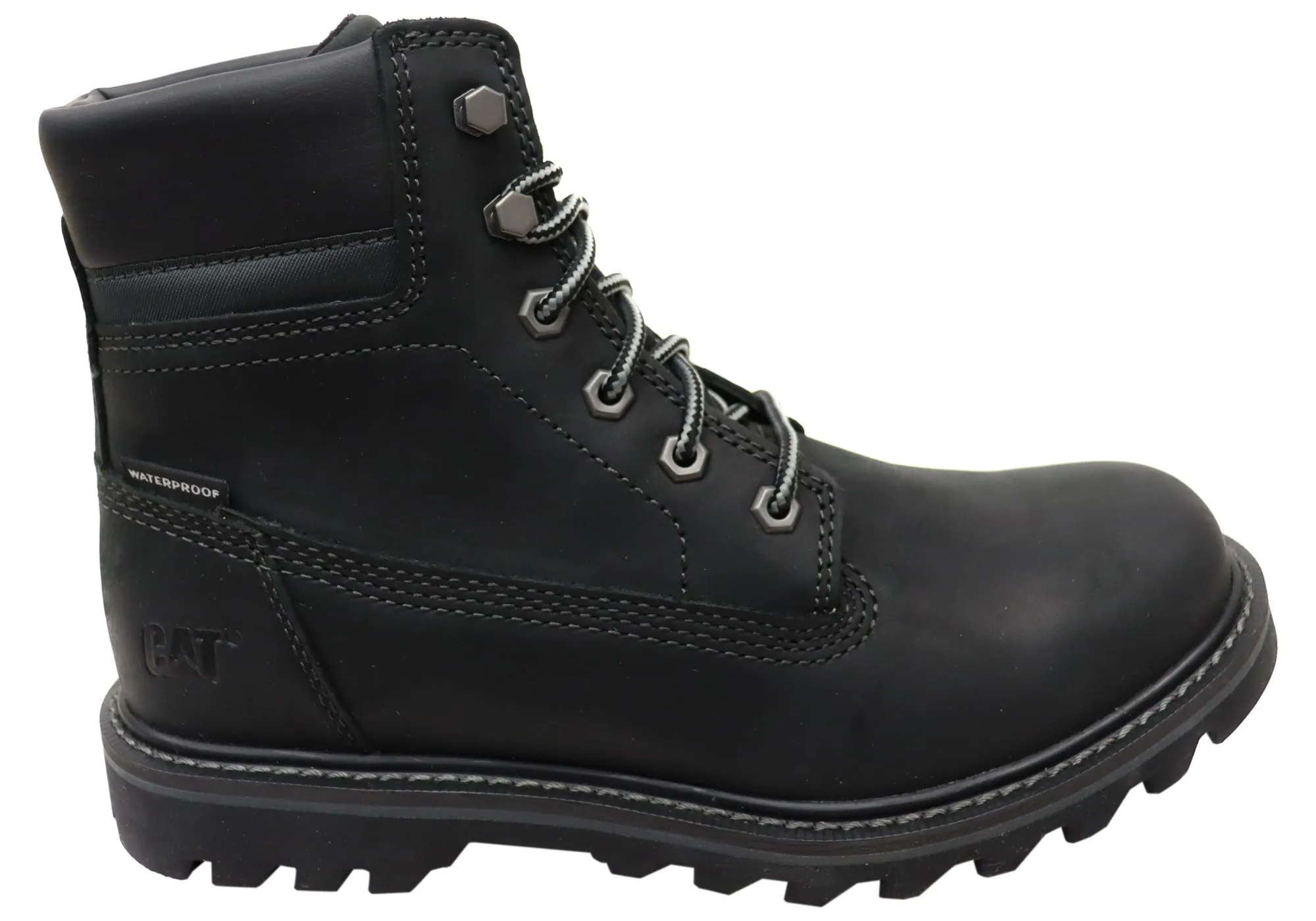 Caterpillar Mens Comfortable Leather Deplete Waterproof Boots