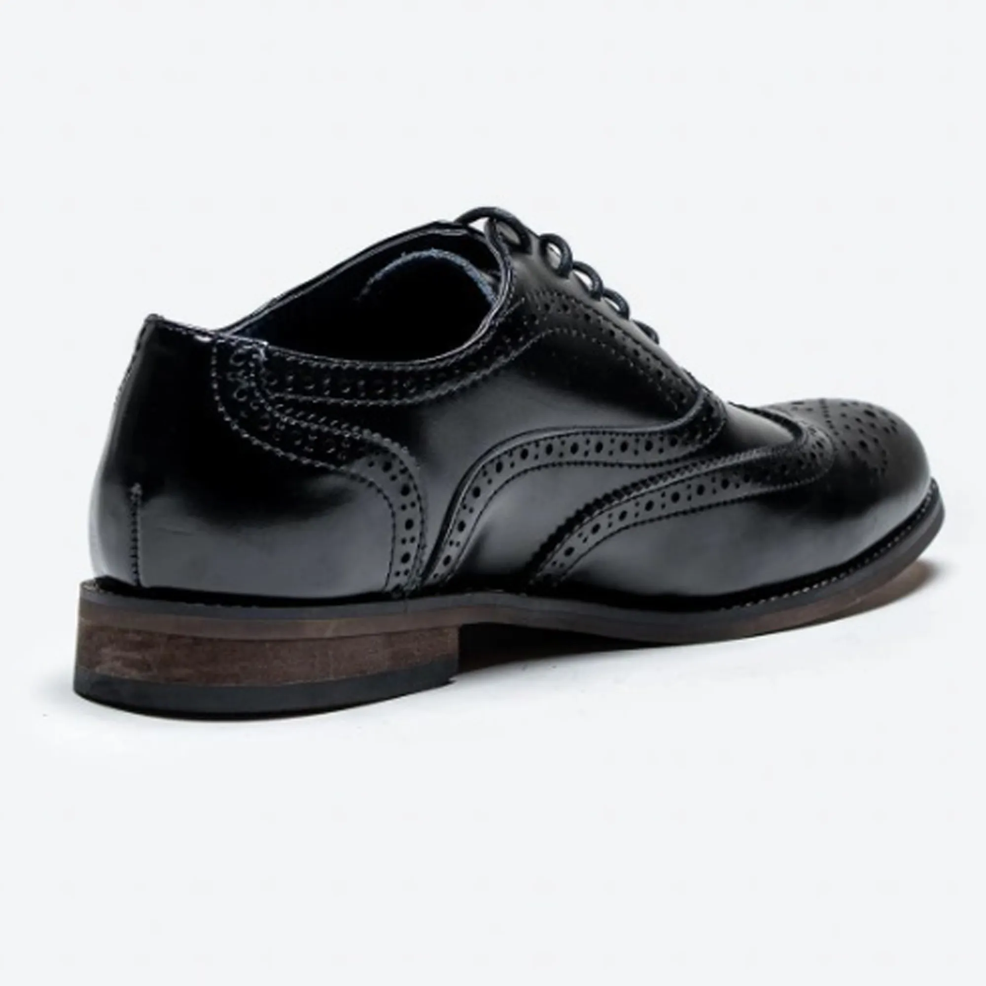 Cavani Clark Black Leather Brogues Formal Shoes