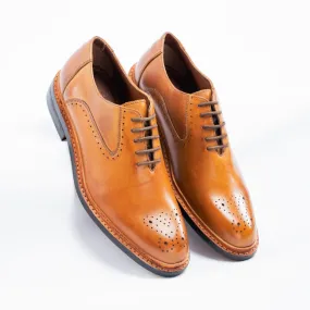 Cavani Signature Brogues Brentwood Tan Leather Shoes