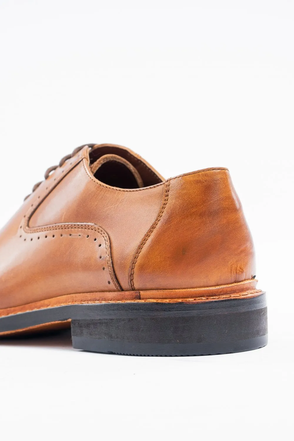 Cavani Signature Brogues Brentwood Tan Leather Shoes