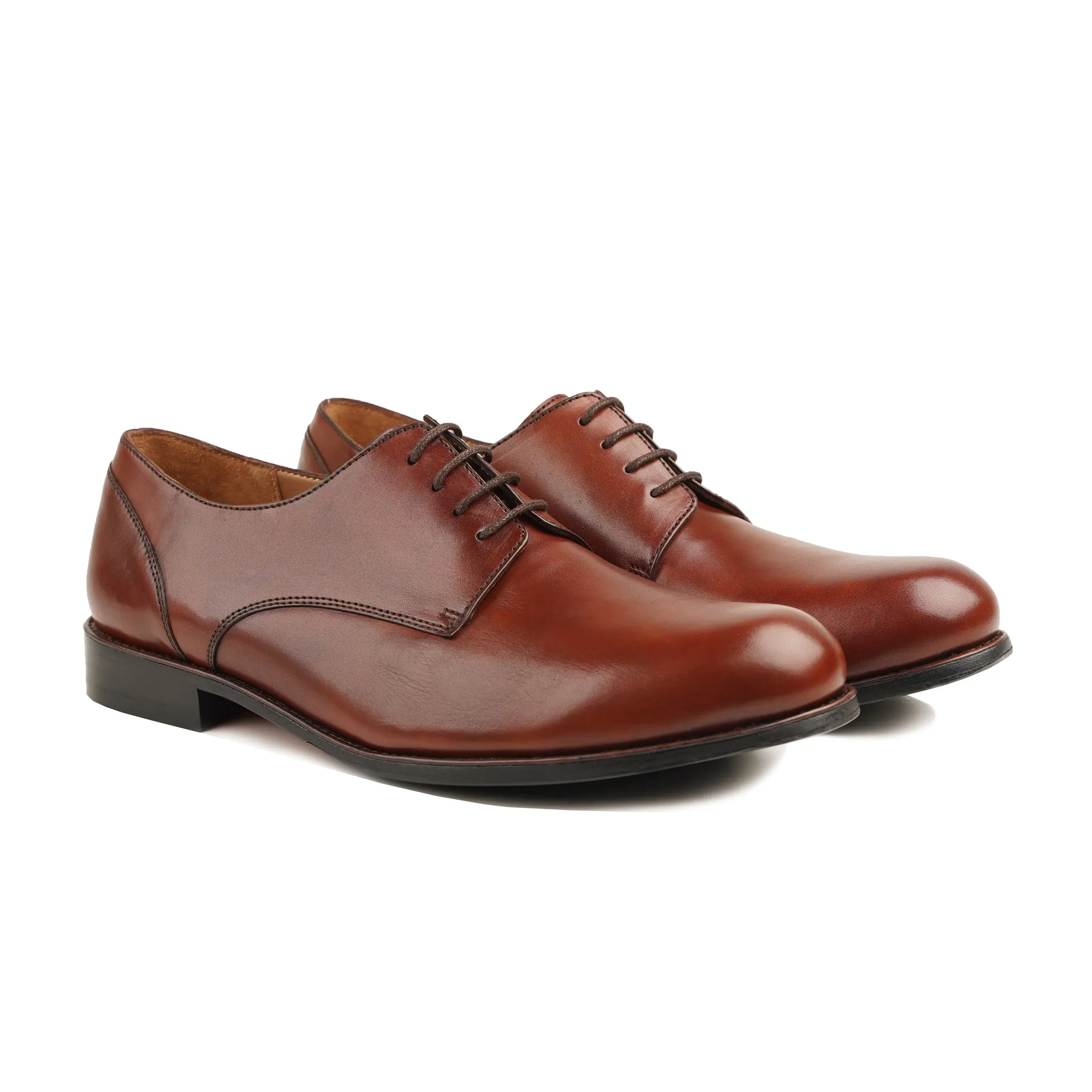 Cedar Tan Derby Men's Shoes