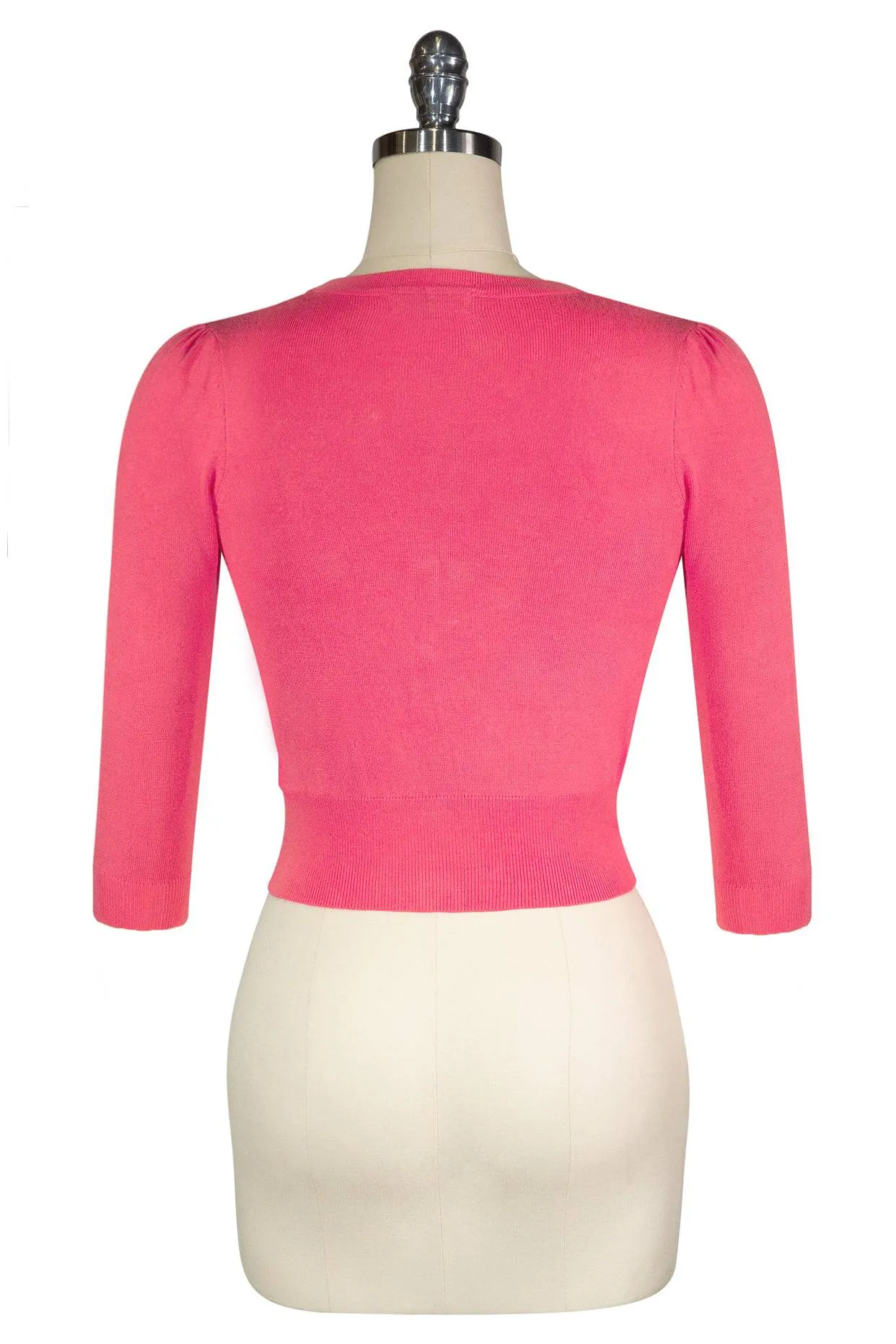 Coco V Neck Cardigan (Coral Pink)