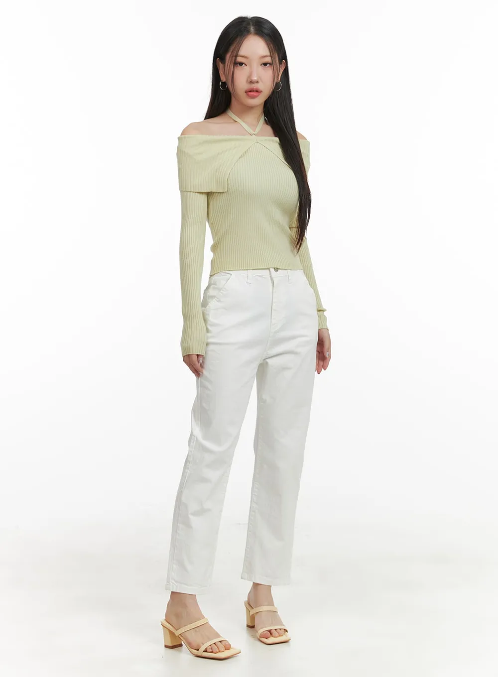 Cropped Straight Pants OA415